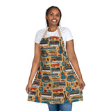 Musical Instruments Design 02 Print on Apron with 5-Color Straps | Perfect for Cooking & BBQ