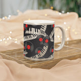 Piano Keys Metallic Mug (Silver\Gold) (6)