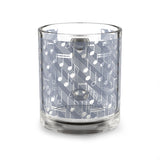 Music Notes Design 03 on Glass Mug - 10oz Coffee Cup for Music Lovers