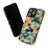 Tropical Piano iPhone Case - Floral Design for Music Lovers