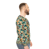 Tropical Piano Design 01 on Lightweight Sweatshirt | Music Lover's Gift