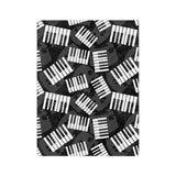 Piano Keys Velveteen Minky Blanket 7