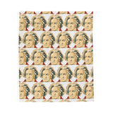 Beethoven Design 02 on Velveteen Plush Blanket for Music Lovers