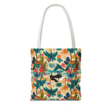 Tropical Piano Tote Bag - Stylish Summer Accessory for Music Lovers