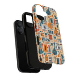 Musical Instruments Design 01 on iPhone Case - Floral Design for Music Lovers