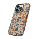 Musical Instruments Design 01 on iPhone Case - Floral Design for Music Lovers