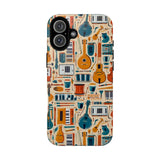 Musical Instruments Design 01 on iPhone Case - Floral Design for Music Lovers