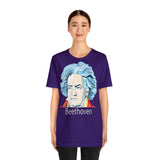 Beethoven Image on Unisex Jersey Short Sleeve Tee