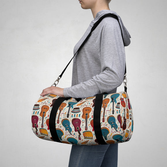 Musical Instruments Design 03 on Duffel Bag - Lovely Design For Music Lovers