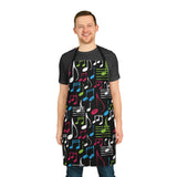 Colourful Musical Instruments Apron (AOP) 3