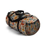 Musical Instruments Design 01 on Duffel Bag - Vibrant Floral Design for Musicians
