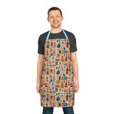 Musical Instruments Design 01 Print on Apron with 5-Color Straps | Perfect for Cooking & BBQ
