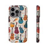 Musical Instruments Design 03 on iPhone Case - Beautiful Design for Music Lovers