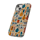 Musical Instruments Design 01 on iPhone Case - Floral Design for Music Lovers