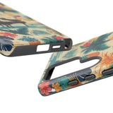 Tropical Piano Samsung Galaxy Phone Case - Floral Design for Music Lovers