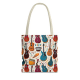 Musical Instrument Design 03 on Piano Tote Bag - Stylish Summer Accessory for Music Lovers