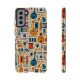 Musical Instruments Design 01 on Samsung Galaxy Phone Case - Floral Design for Music Lovers