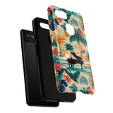 Tropical Piano Google Pixel Phone Case - Floral Design for Music Lovers