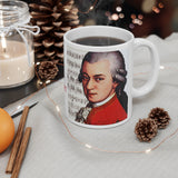 Ode To Mozart Design B on Ceramic Mug 11oz