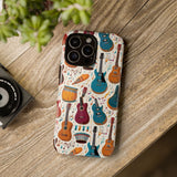Musical Instruments Design 03 on iPhone Case - Beautiful Design for Music Lovers