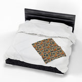 Musical Instruments Design 02 on Velveteen Plush Blanket for Music Lovers
