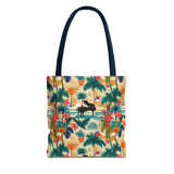 Tropical Piano Tote Bag - Stylish Summer Accessory for Music Lovers