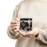 Piano Keys Design 02 on Glass Mug - 10oz Coffee Cup for Music Lovers