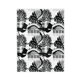 Piano Keys Velveteen Minky Blanket 1