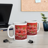 Merry Christmas Musical Notes Design on a Mug 11oz