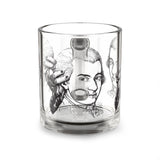 Mozart Sketch Design on Glass Mug - 10oz Coffee Cup for Music Lovers