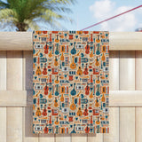 Musical instruments Design 01 on Beach Towel | Summer Ready Poolside Essential