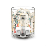 Beethoven Design 03 on Glass Mug - 10oz Coffee Cup for Music Lovers