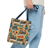 Musical Instrument Design 02 on Piano Tote Bag - Stylish Summer Accessory for Music Lovers