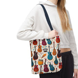 Musical Instrument Design 03 on Piano Tote Bag - Stylish Summer Accessory for Music Lovers
