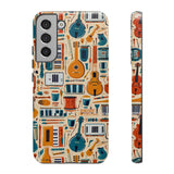 Musical Instruments Design 01 on Samsung Galaxy Phone Case - Floral Design for Music Lovers