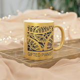 Gifted Pianist Metallic Mug (Silver / Gold) 11 oz