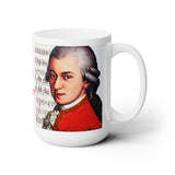Love To Mozart Design B on Ceramic Mug 15oz