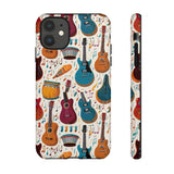 Musical Instruments Design 03 on iPhone Case - Beautiful Design for Music Lovers