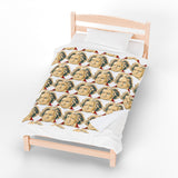 Beethoven Design 02 on Velveteen Plush Blanket for Music Lovers