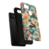 Tropical Piano Google Pixel Phone Case - Floral Design for Music Lovers