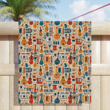 Musical instruments Design 01 on Beach Towel | Summer Ready Poolside Essential