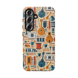 Musical Instruments Design 01 on Samsung Galaxy Phone Case - Floral Design for Music Lovers
