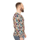 Musical Instruments Design 03 on Lightweight Sweatshirt | Music Lover's Gift
