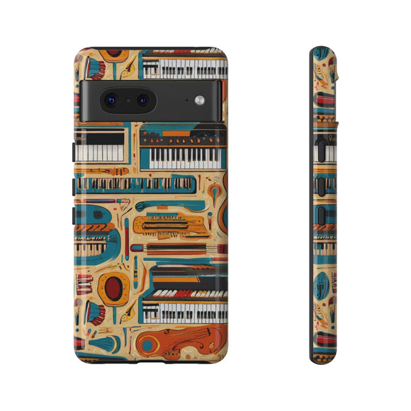 Musical Instruments Design 02 on Google Pixel Phone Case - Beautiful Design For Music Lovers