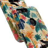 Tropical Piano Google Pixel Phone Case - Floral Design for Music Lovers
