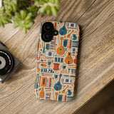 Musical Instruments Design 01 on iPhone Case - Floral Design for Music Lovers