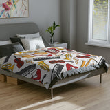 Musical Instruments Velveteen Minky Blanket 4