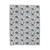 Piano Keys Design 04 on Velveteen Plush Blanket for Music Lovers