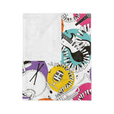 Musical Instruments Velveteen Minky Blanket 2