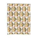 Beethoven Design 02 on Velveteen Plush Blanket for Music Lovers